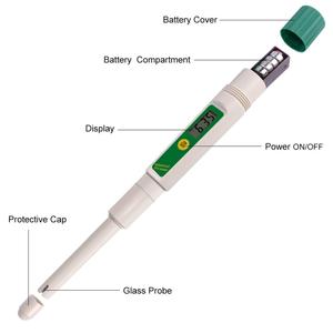 Yieryi <span class=keywords><strong>PH</strong></span>(03)II L Desain Digital LCD <span class=keywords><strong>PH</strong></span> Meter Pengukur <span class=keywords><strong>PH</strong></span> Tanah Akuarium Air Kolam Renang Aman Air Anggur Urine Tester Analyzer - Product Image 5