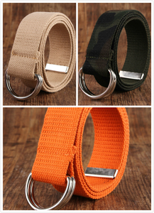 <span class=keywords><strong>Cintura</strong></span> in Tessuto con <span class=keywords><strong>Fibbia</strong></span> a Doppio Anello a D - Product Image 2