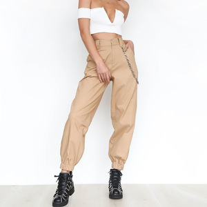 แฟชั่นผู้หญิงสูงเอวหลวม Punk Chain <span class=keywords><strong>กางเกง</strong></span> Joggers Camo Cargo Streetwear <span class=keywords><strong>กางเกง</strong></span> - Product Image 2