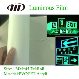 Film vinyle <span class=keywords><strong>PVC</strong></span> auto-adhésif luminescent, couleur phosphorescente, pour signalétique de sécurité - Product Image 5