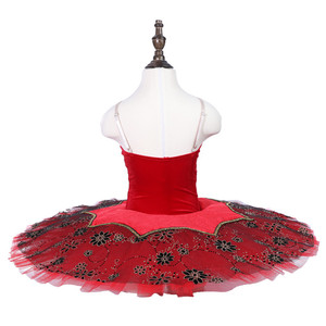 OCT8078 New Coming 7 Layers Stiff Performance <strong>Tutu</strong> Classical <strong>Ballet</strong> Red Professional - Product Image 3