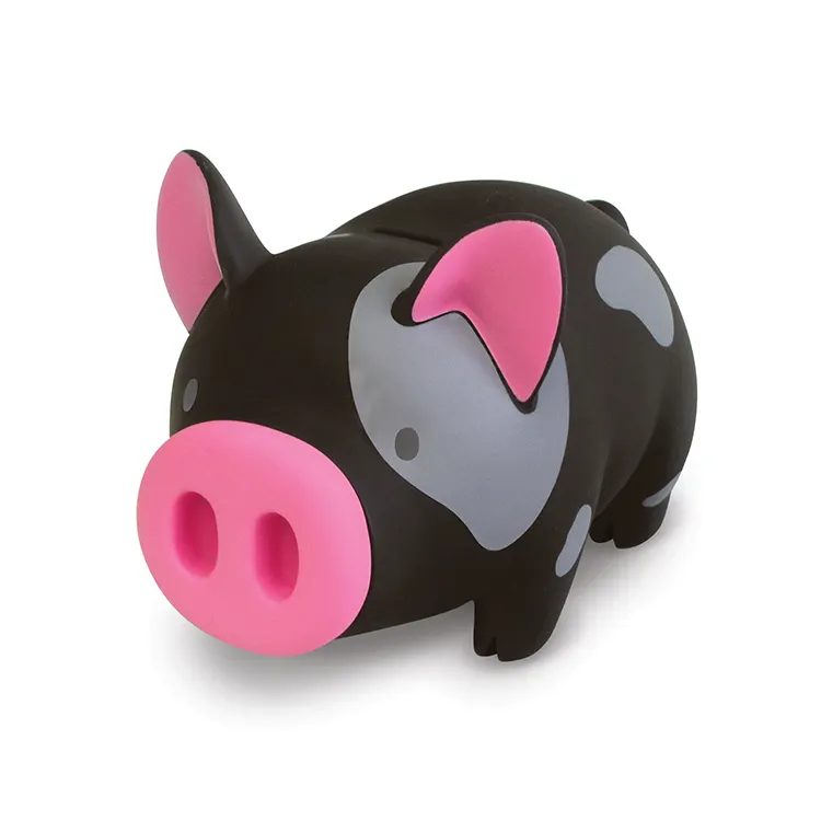 المواد البلاستيكية الناعمة على شكل خنزير حصالة على شكل حيوان ، خنزير على شكل توفير المال البنك للأطفال