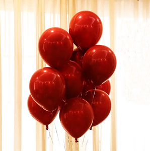 10 "decorazione di nozze in lattice palloncino rosso doppio granato ispessito palloncino di disposizione della stanza di nozze - Product Image 3