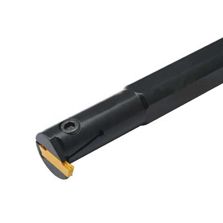 Portautensili Per Tornitura Interna MGIVR2016-2 Con Chiave A L - Acciaio Temprato Per Tornio CNC (Gambo 16mm, Larghezza 2mm)