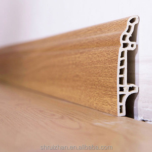 Mejor precio decorativo <span class=keywords><strong>PVC</strong></span> rodapié de madera de plástico, MDF rodapié - Product Image 3
