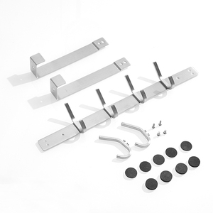 Over the Door <strong>Hook</strong> Horizontal 6 <strong>Hook</strong> Rack Hanger <strong>Towel</strong> and Clothing Hanger Stainless Steel Storage Overdoor <strong>Hook</strong> - Product Image 6