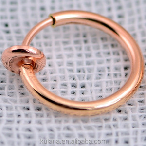 Caliente con Clip Boby <span class=keywords><strong>labio</strong></span> de la nariz del oído Fake Piercing anillos Stud Punk Goth <span class=keywords><strong>falso</strong></span> pendientes de <span class=keywords><strong>aro</strong></span> Septum - Product Image 6