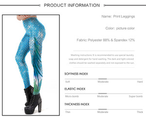 Legging de Halloween carnaval fiesta legging sirena impresa digital Go Party - Product Image 2