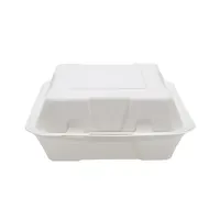 9*9 इंच सीपी खाद उपयोग और फेंक tablewares गन्ना रेस्तरां 1570ml लंच बॉक्स biodegradable खाद्य कंटेनर