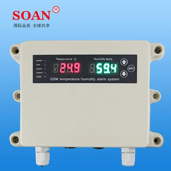 3G SMS GSM Monitor Sistem Alarm Suhu Tinggi/Rendah untuk Temperatur Temperatur Rendah atau Tinggi Ekstrem