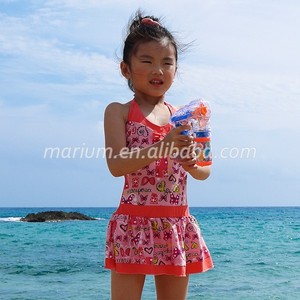 Traje de Baño Deportivo Rosa de Una Pieza para Niñas, Estilo Nuevo - Product Image 3