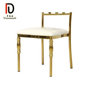 Alta calidad de acero inoxidable de oro baquet boda Silla de comedor - Product Image 5