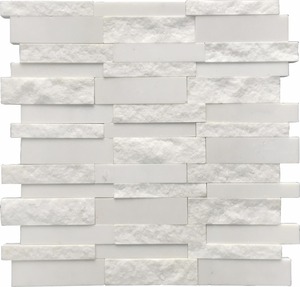 Progettazione 3D roccia finitura beige marmo <span class=keywords><strong>mosaico</strong></span> di pietra <span class=keywords><strong>per</strong></span> la decorazione domestica - Product Image 4