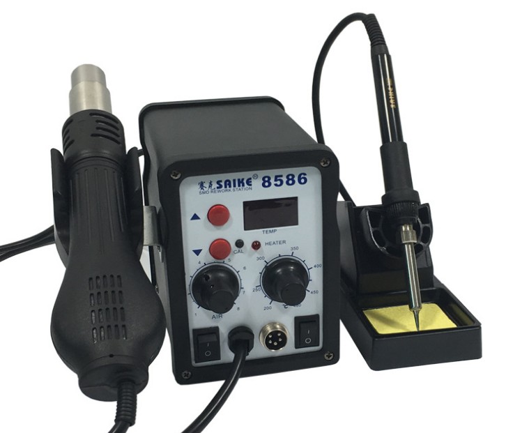 8586 паяльная станция 2 в 1 ESD SMD наладочная паяльная станция комплект термопистолета сварочные ремонтные инструменты паяльник 220 в 110 В