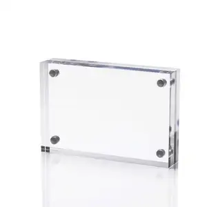 Акриловые рамки для фотографий 4x6x0,79 дюйма, прозрачная акриловая магнитная фоторамка