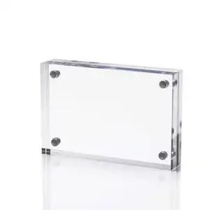 4" X 6" X 0.79" Acrylic Picture Frames Clear Acrylic Magnetic Photo Frame