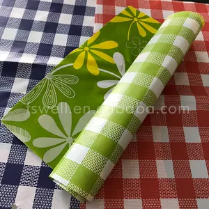 โมร็อกโกตารางผ้าผ้าปูโต๊ะ PVC กันน้ำตารางสำหรับตกแต่งผ้าปูโต๊ะพลาสติกม้วน