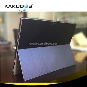 kakudos Full Coverage Brushed Aluminium Carbon Fiber Skin Texture Laptop Skin Sticker For Surface Pro 4
