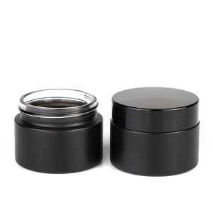 Custom made lozione contenitore 30 <span class=keywords><strong>ml</strong></span> 50 <span class=keywords><strong>ml</strong></span> <span class=keywords><strong>100</strong></span> <span class=keywords><strong>ml</strong></span> di bambù imballaggio cosmetico crema per il viso nero vasetti di vetro con bambù coperchio di legno - Product Image 5