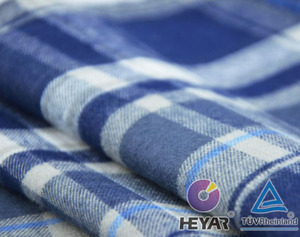 Yumuşak iplik boyalı ekose gömlek dokuma gömlek 100% pamuk toptan pazen kumaş okul üniforması tarafından iplik - Product Image 3