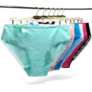 Cute Women's Panties Candy Color Girls Briefs Cotton Lovely Underwear  Ladies Panty
