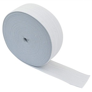 Bande <span class=keywords><strong>élastique</strong></span> tricotée à <span class=keywords><strong>coudre</strong></span> noire et blanche pour vêtement - Product Image 1