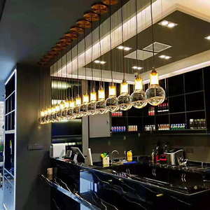 Hiện đại treo toàn cầu trang trí pha lê bóng Mặt dây chuyền Câu lạc bộ Đêm ánh sáng cho nhà bếp Đảo hoặc hộp đêm - Product Image 5