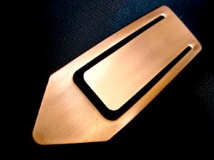 Koreaanse vergulde gouden messing bladwijzer - Product Image 3