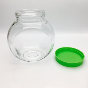 1400Ml Lớn Big Glass Lưu Trữ Jar Với Nắp Nhựa Hình Bầu Dục Nhà Bếp Glass Jar - Product Image 6