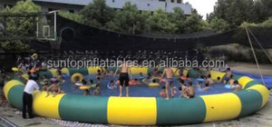 Grande <span class=keywords><strong>piscine</strong></span> gonflable de surface pour l'éveil de l'eau, bateau à pare-chocs avec une bâche en PVC de 0.9mm, meilleure qualité - Product Image 4