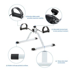 Pédale réglable à usage domestique pour jambes et bras sous le <span class=keywords><strong>bureau</strong></span> Mini pédale <span class=keywords><strong>de</strong></span> vélo Mini vélo d'exercice pour personnes âgées - Product Image 5