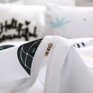 Queen Bedding <strong>Duvet</strong> Cover Set , <strong>3</strong> Piece Luxury Microfiber Down Comforter Quilt Cover with Zipper - Product Image 3