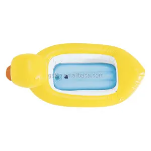 スパプール黄色のインフレータブル幼児用ダックバスプール