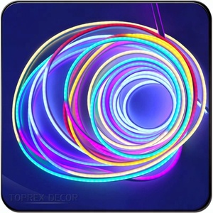 Toprexdecor resalte PVC Rgb <span class=keywords><strong>LED</strong></span> Flex luz de neón personalizada para decoraciones navideñas - Product Image 5