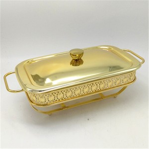 2L واحدة عموم الحديد + الزجاج الفضة أواني بوفيه استانلس ستيل حافظة للحرارة الاحترار صينية - Product Image 4