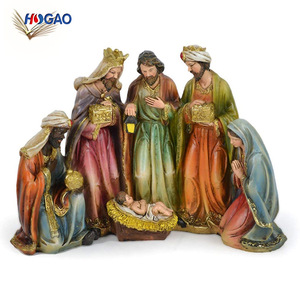 Resurrezione di Cristo resina religiosa presepe di natale figurine mestiere - Product Image 6