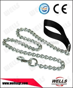 zinc plateado mango de nylon cinturón de cadena de perro - Product Image 1