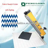 Cortador de tela/máquina de corte de muestra de tela con zigzag