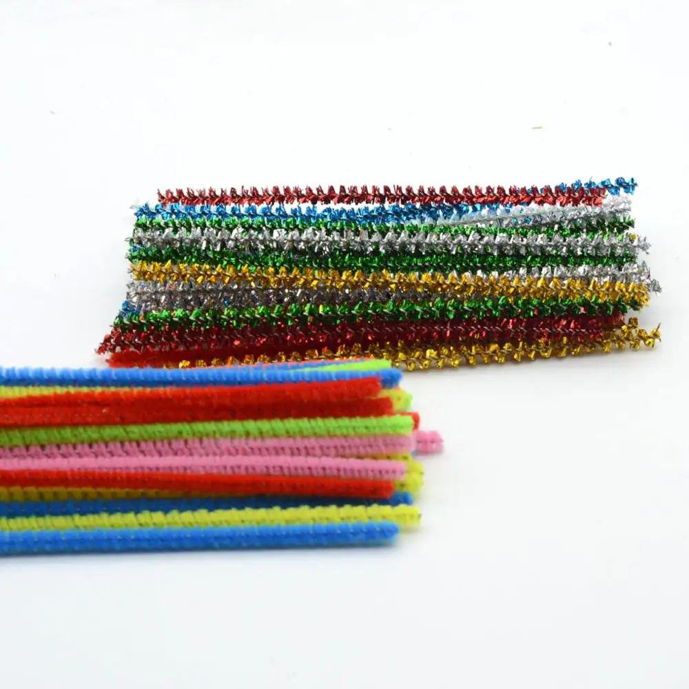 6 мм x 30 см с цветным самостоятельного изготовления проволоки для чистки труб синель стеблем для детей игрушки 1000 шт./пакет