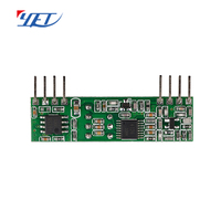 Module récepteur superhétérodyne 433 MHz de haute qualité YET206, télécommande pour porte de garage, module RF