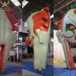 Miedo grande inflable payasos de circo túnel para halloween puerta Decoración - Product Image 3