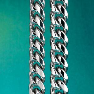 Hip Hop Bijoux Hommes Main Chaîne En Acier Inoxydable Bracelet 10mm 7.5 pouces Bracelet Cubain En Acier Inoxydable 316l Homme Miami Lien Bracelet - Product Image 6