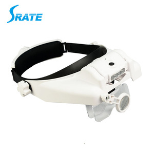 Lupa de diadema LED con 5 lentes iluminadas, lupa de cabeza para casco, <span class=keywords><strong>lupas</strong></span> dentales quirúrgicas - Product Image 2
