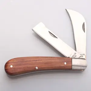 小口袋刀双刀片不锈钢材质 couteau 折刀