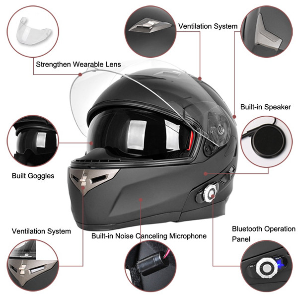 BM2-902 новый дизайн Bluetooth шлем 2018 для мотоцикла с точечной сертификацией