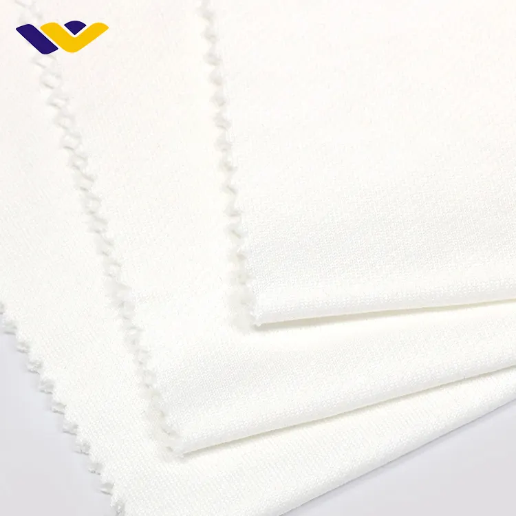 100 Bio-Baumwolle weiß Twill Bohr stoff Großhandel Sport bekleidung Stoff 360g fest gefärbt