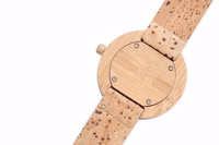 Jam tangan kayu murah jam tangan bambu Pergerakan Jepang tali gabus jam tangan kayu pria