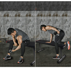 Gym entrenamiento <span class=keywords><strong>de</strong></span> levantamiento <span class=keywords><strong>de</strong></span> pesas Banco plegable ejercicio con mancuernas pesas prensa - Product Image 5