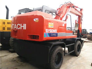Original Japan Hitachi EX100WD-1 Wheel Excavator, Hitachi EX100 Wheeled Excavator for Sale,hitachi Ex100wd-1 Wheel Excavator - Product Image 4
