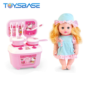 Bambola da 14 Pollici con Set di Accessori per Trucco Reale, Include Bambola che Beve/Fa Pipì e Set di Stoviglie con Tavolo - Product Image 3
